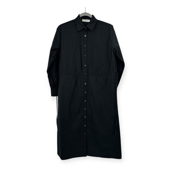 Everlane The Supima Cotton Shirt Dress in black Size XS NWOT - Picture 7 of 14